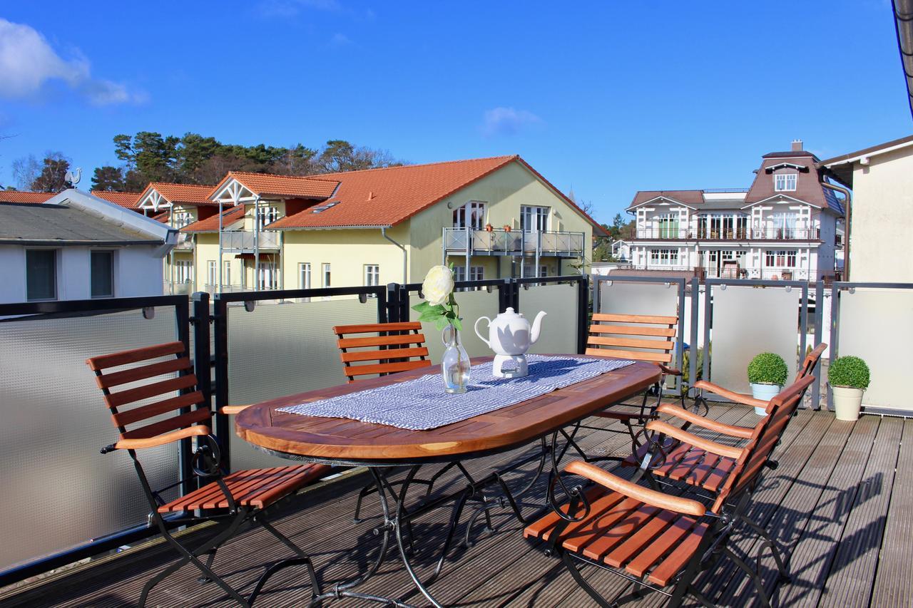 Strandnahe Fewo Mit 3 Schlafzimmern Und Balkon, Villa Vergissmeinnicht 02, Binz Bagian luar foto